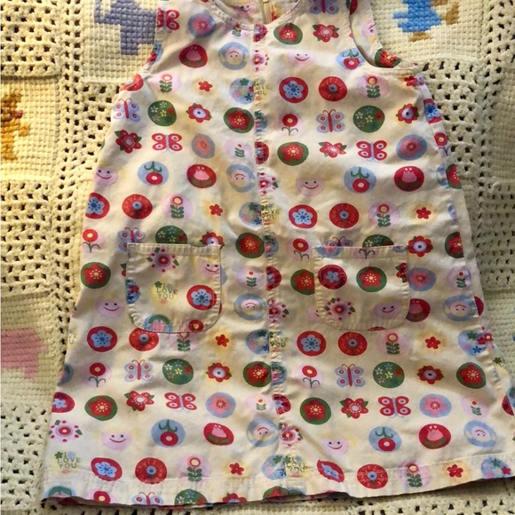 Chiboogi girls H&M size 5T 100% cotton Summer Sundress - butterflies & Flowers - Picture 10 of 10